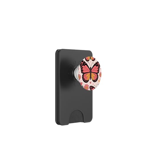 Niedlicher Kawaii-Schmetterlings-Blumengarten PopSockets PopWallet für MagSafe von The Beauty Butterfly Store