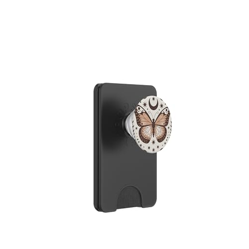 Schmetterling Boho Art Himmlische Natur Halbmond PopSockets PopWallet für MagSafe von The Beauty Butterfly Store