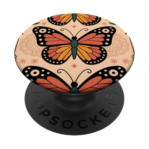 Schmetterling Boho Art Vintage Natur Ästhetik PopSockets Klebender PopGrip von The Beauty Butterfly Store