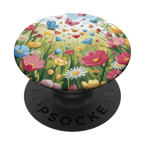 Schmetterling Wiese Wildblume Natur Garten Frühling Frauen Mädchen PopSockets Klebender PopGrip Schmetterling Wiese Wildblume Natur Garten Frühling Frauen Mädchen PopSockets Klebender PopGrip von The Beauty Butterfly Store