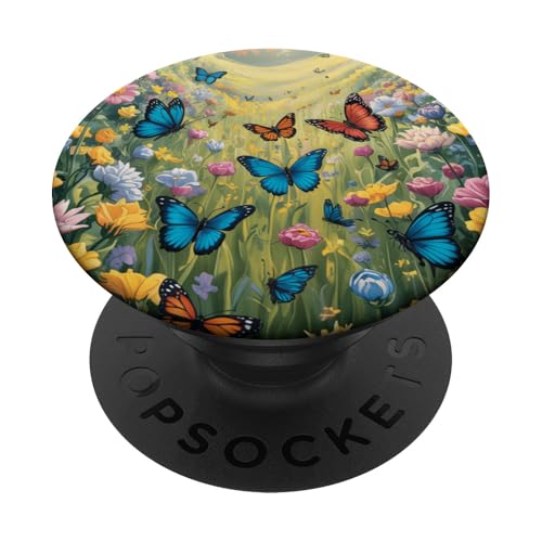 Wildblumenwiese Frühling Frauen Mädchen Schmetterling Natur Garten PopSockets Klebender PopGrip Wildblumenwiese Frühling Frauen Mädchen Schmetterling Natur Garten PopSockets Klebender PopGrip von The Beauty Butterfly Store