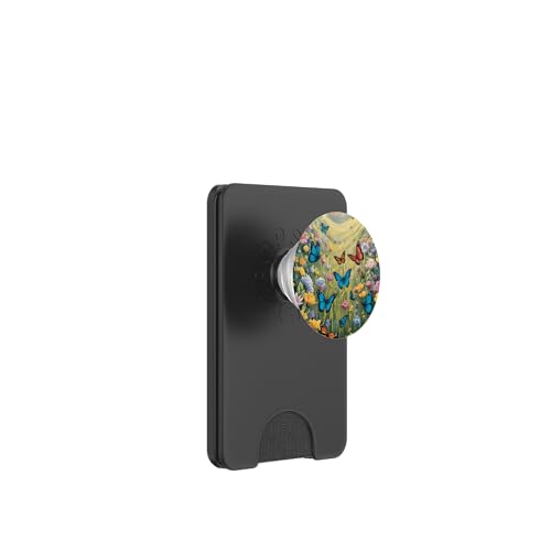 Wildblumenwiese Frühling Frauen Mädchen Schmetterling Natur Garten PopSockets PopWallet für MagSafe Wildblumenwiese Frühling Frauen Mädchen Schmetterling Natur Garten PopSockets PopWallet für MagSafe von The Beauty Butterfly Store