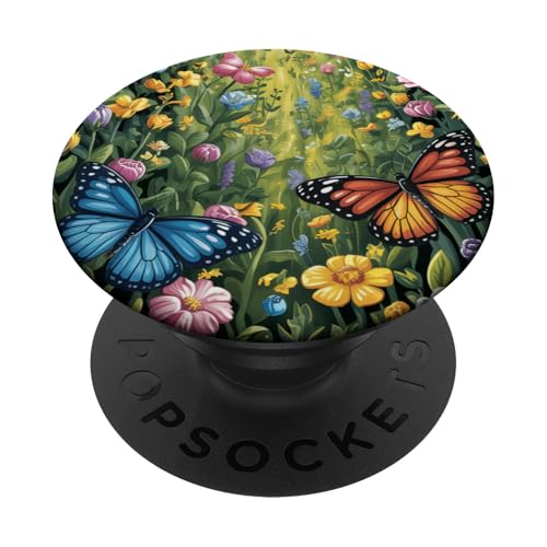 Wildblumenwiese Natur Garten Frühling Frauen Mädchen Schmetterling PopSockets Klebender PopGrip Wildblumenwiese Natur Garten Frühling Frauen Mädchen Schmetterling PopSockets Klebender PopGrip von The Beauty Butterfly Store