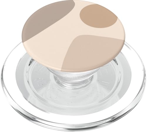 Boho, Mokka, Beige, neutrale Farben, abstrakte Kunstformen PopSockets PopGrip für MagSafe Boho, Mokka, Beige, neutrale Farben, abstrakte Kunstformen PopSockets PopGrip für MagSafe von The Best Neutral Colors Designs