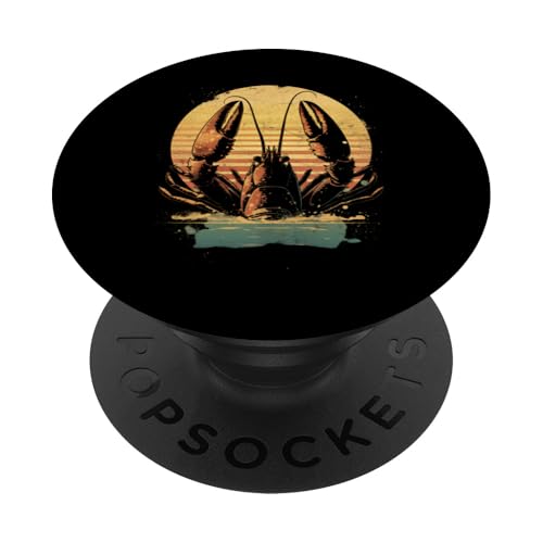 Cool Cajun Langusten Festival im Vintage-Look im Retro-Look bei Sonnenuntergang PopSockets Klebender PopGrip Cool Cajun Langusten Festival im Vintage-Look im Retro-Look bei Sonnenuntergang PopSockets Klebender PopGrip von The Cajun & The Crawfish