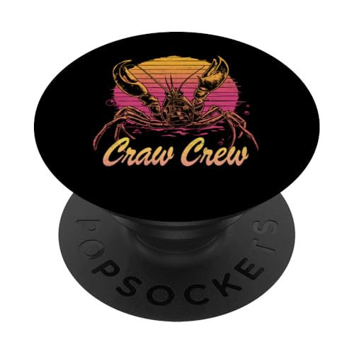 Craw Crew Crawfish Boil Crew Cool Cajun im Retro-Look bei Sonnenuntergang PopSockets Klebender PopGrip Craw Crew Crawfish Boil Crew Cool Cajun im Retro-Look bei Sonnenuntergang PopSockets Klebender PopGrip von The Cajun & The Crawfish