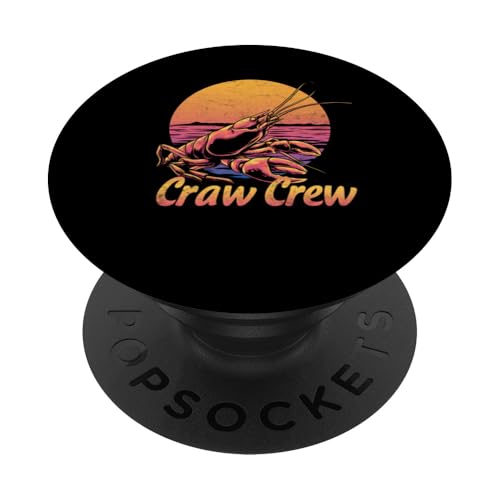 Craw Crew Crawfish Boil Crew Cool Cajun im Retro-Look bei Sonnenuntergang PopSockets Klebender PopGrip Craw Crew Crawfish Boil Crew Cool Cajun im Retro-Look bei Sonnenuntergang PopSockets Klebender PopGrip von The Cajun & The Crawfish