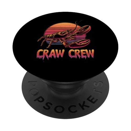 Craw Crew Crawfish Boil Crew Cool Cajun im Retro-Look bei Sonnenuntergang PopSockets Klebender PopGrip Craw Crew Crawfish Boil Crew Cool Cajun im Retro-Look bei Sonnenuntergang PopSockets Klebender PopGrip von The Cajun & The Crawfish