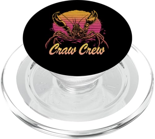 Craw Crew Crawfish Boil Crew Cool Cajun im Retro-Look bei Sonnenuntergang PopSockets PopGrip für MagSafe Craw Crew Crawfish Boil Crew Cool Cajun im Retro-Look bei Sonnenuntergang PopSockets PopGrip für MagSafe von The Cajun & The Crawfish