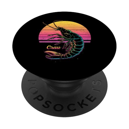 Craw Vintage Crawfish Boil Festival Cool Cajun im Retro-Stil bei Sonnenuntergang PopSockets Klebender PopGrip von The Cajun & The Crawfish