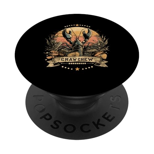 Crawfish Boil Craw Crew Cajun-Food im Retro-Look bei Sonnenuntergang, Cottagecore PopSockets Klebender PopGrip Crawfish Boil Craw Crew Cajun-Food im Retro-Look bei Sonnenuntergang, Cottagecore PopSockets Klebender PopGrip von The Cajun & The Crawfish
