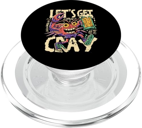 Crawfish Boil Let's Get Cray Punk Cajun Food Festival PopSockets PopGrip für MagSafe von The Cajun & The Crawfish