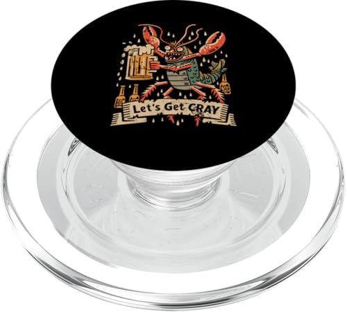 Crawfish Boil Let's Get Cray Retro Hummer Cajun Food Festival PopSockets PopGrip für MagSafe von The Cajun & The Crawfish