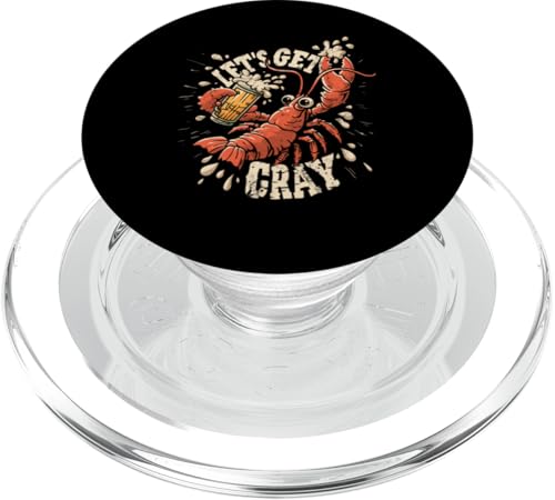 Crawfish Boil Let's Get Cray Retro Hummer Cajun Food Festival PopSockets PopGrip für MagSafe von The Cajun & The Crawfish