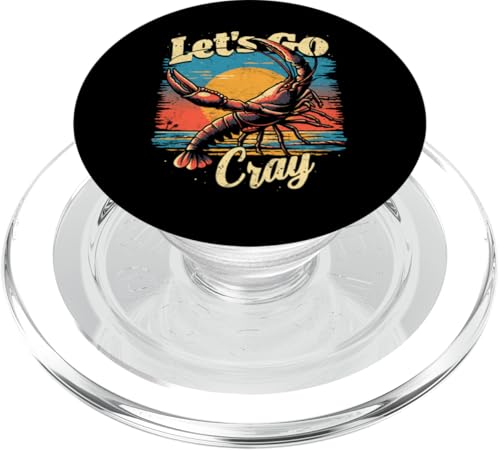 Crawfish Boil Let's Go Cray Cajun-Food-Festival im Retro-Stil PopSockets PopGrip für MagSafe von The Cajun & The Crawfish
