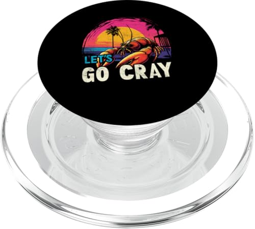 Crawfish Boil Party Let's Go Cray Cajun-Food im Retro-Look bei Sonnenuntergang PopSockets PopGrip für MagSafe von The Cajun & The Crawfish