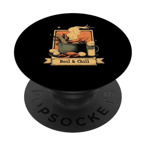 Crawfish Boil & Chill Vintage-Cajun-Food-Festival im westlichen Stil PopSockets Klebender PopGrip Crawfish Boil & Chill Vintage-Cajun-Food-Festival im westlichen Stil PopSockets Klebender PopGrip von The Cajun & The Crawfish
