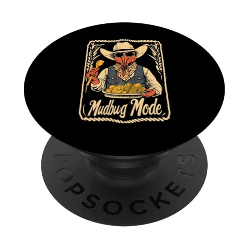 Traditionelles Western Cajun-Food-Festival im Stil von Langusten und Schlammkäfern PopSockets Klebender PopGrip Traditionelles Western Cajun-Food-Festival im Stil von Langusten und Schlammkäfern PopSockets Klebender PopGrip von The Cajun & The Crawfish