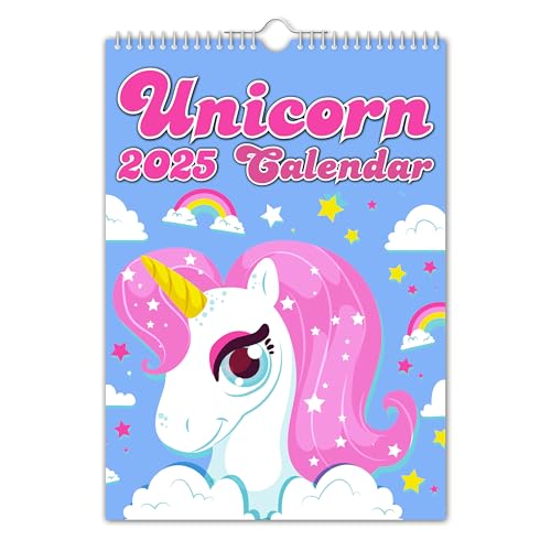 The Calendar King // Einhorn – Wandkalender 2025 (vollfarbig, A4-Größe) von The Calendar King