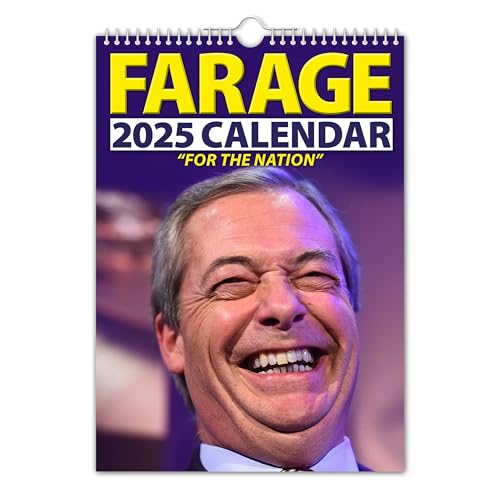 The Calendar King // Nigel Farage – Wandkalender 2025 (vollfarbig, A4-Größe) von The Calendar King