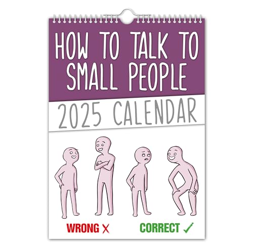 The Calendar King // Wie man mit kleinen Leuten spricht: Wandkalender 2025 (Vollfarbig, A4-Größe) von The Calendar King