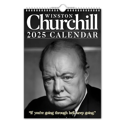 The Calendar King // Winston Churchill – Wandkalender 2025 – Original (vollfarbig, A4-Größe) von The Calendar King