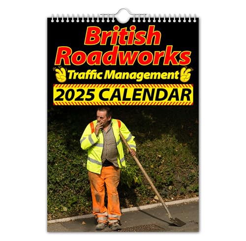 The Calendar King - British Roadworks Wandkalender 2025, A4, lustig, witzig, Weihnachten, Geburtstag, Geschenkidee, Geschenk, Neuheit, Humor, Wichteln The Calendar King - British Roadworks Wandkalender 2025, A4, lustig, witzig, Weihnachten, Geburtstag, Geschenkidee, Geschenk, Neuheit, Humor, Wichteln von The Calendar King