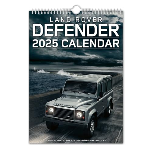 The Calendar King Landy Defender – Landie Defender – Wandkalender 2025 – Nostalgie/Oldtimer/Weihnachten/Geburtstag/Geschenkidee/Geschenk/Neuheit … (Vollfarbig, A3-Größe) von The Calendar King