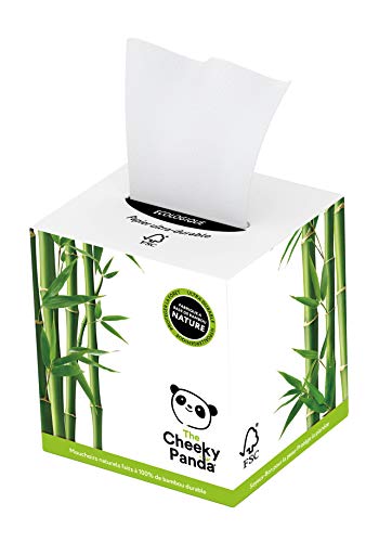 The Cheeky Panda – Taschentücher aus Bambus | Box mit 56 Taschentüchern (3 Lagen) | Würfel, hypoallergen, plastikfrei, umweltfreundlich, super weich, robust & langlebig von The Cheeky Panda