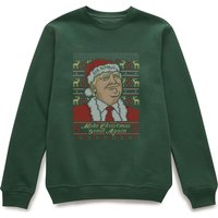 Make Christmas Great Again Weihnachtspullover – Grün - M von The Christmas Collection