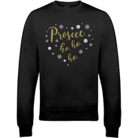 Prosecc Ho Ho Ho Xmas Sweatshirt - L von The Christmas Collection