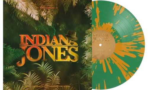The Indiana Jones Trilogy Green with Orange Splatter Colored Vinyl 2LP (Limited Edition) von The City of Prague Philharmonic Orchestra