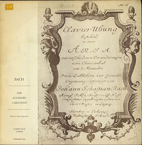 The Goldberg Variations - Johann Sebastian Bach, Millicent Silver LP von The Classics Club