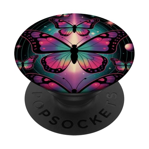 Galaktisches Weltraumschmetterlingsuniversum Kosmische Träume PopSockets Klebender PopGrip von The Cosmic Butterfly Co.