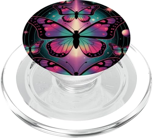 Galaktisches Weltraumschmetterlingsuniversum Kosmische Träume PopSockets PopGrip für MagSafe von The Cosmic Butterfly Co.