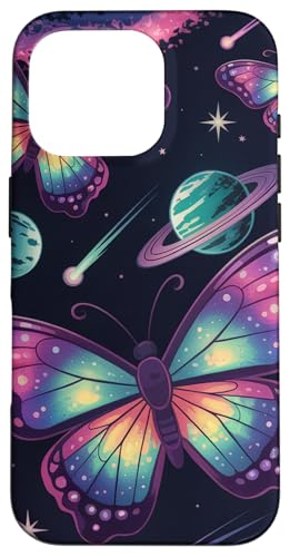 Galaxie Schmetterlinge Cosmic Planets Stars Fantasy Hülle für iPhone 16 Pro von The Cosmic Butterfly Co.
