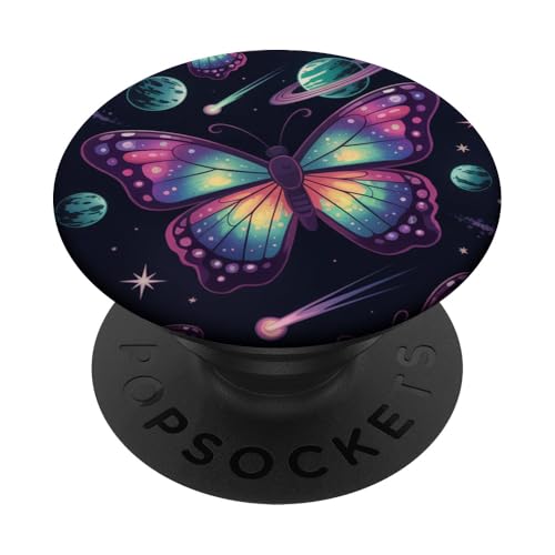 Galaxie Schmetterlinge Cosmic Planets Stars Fantasy PopSockets Klebender PopGrip Galaxie Schmetterlinge Cosmic Planets Stars Fantasy PopSockets Klebender PopGrip von The Cosmic Butterfly Co.