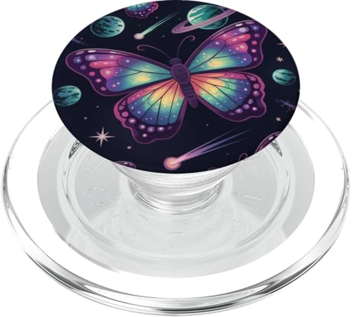 Galaxie Schmetterlinge Cosmic Planets Stars Fantasy PopSockets PopGrip für MagSafe von The Cosmic Butterfly Co.