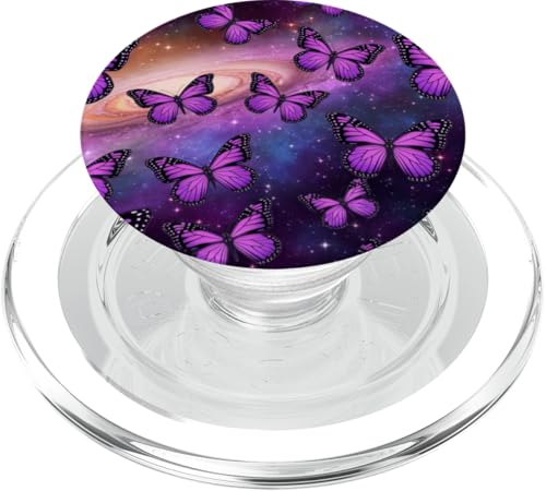 Galaxie lila Schmetterling Space Dream Fantasy PopSockets PopGrip für MagSafe von The Cosmic Butterfly Co.