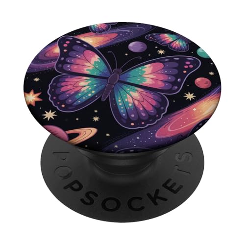Kosmische Schmetterlinge, Galaxie, Sterne, Weltraum, Universum PopSockets Klebender PopGrip von The Cosmic Butterfly Co.