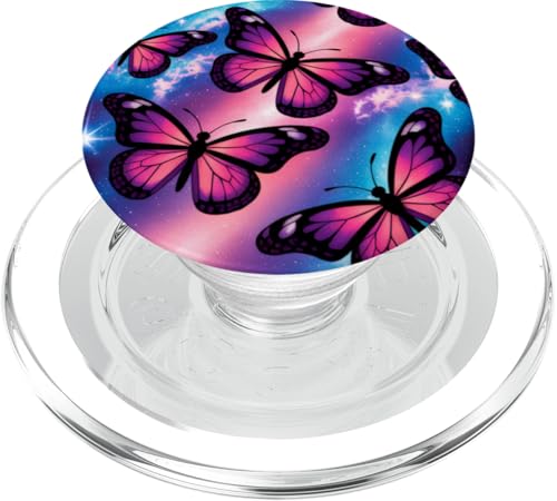 Kosmische Schmetterlingsgalaxie Sternenklare Weltraumnacht PopSockets PopGrip für MagSafe von The Cosmic Butterfly Co.