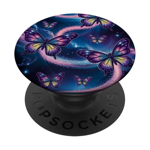 Kosmische Schmetterlingsgalaxie Weltraum Verträumter Nachthimmel PopSockets Klebender PopGrip von The Cosmic Butterfly Co.