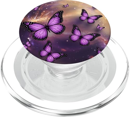 Lila Cosmic Butterflies Galaxy Dream PopSockets PopGrip für MagSafe von The Cosmic Butterfly Co.