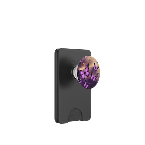 Lila Cosmic Butterflies Galaxy Dream PopSockets PopWallet für MagSafe von The Cosmic Butterfly Co.