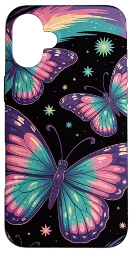 Pastell Schmetterling Galaxie Weltraum Fantasy Kunst Hülle für iPhone 16 Plus von The Cosmic Butterfly Co.