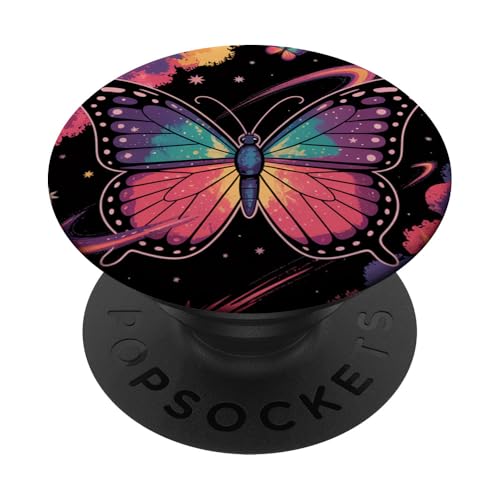 Schmetterling Galaxy Cosmic Stars Universum Dream PopSockets Klebender PopGrip von The Cosmic Butterfly Co.