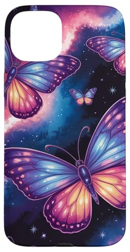 Schmetterlingsgalaxie — Verzauberung der kosmischen Träume Hülle für iPhone 15 Plus von The Cosmic Butterfly Co.