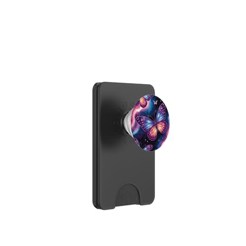 Schmetterlingsgalaxie — Verzauberung der kosmischen Träume PopSockets PopWallet für MagSafe von The Cosmic Butterfly Co.