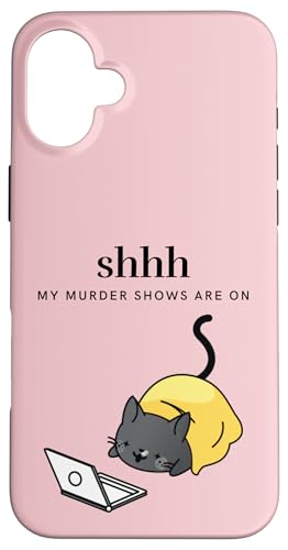 Cozy Mystery Cat Crime Shss Meine Mordshows laufen. Hülle für iPhone 16 Plus von The Cozy Mystery Company