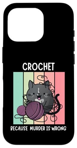 Cozy Mystery Crochet Weil Mord falsch ist Basteln Cosy Hülle für iPhone 16 Pro von The Cozy Mystery Company